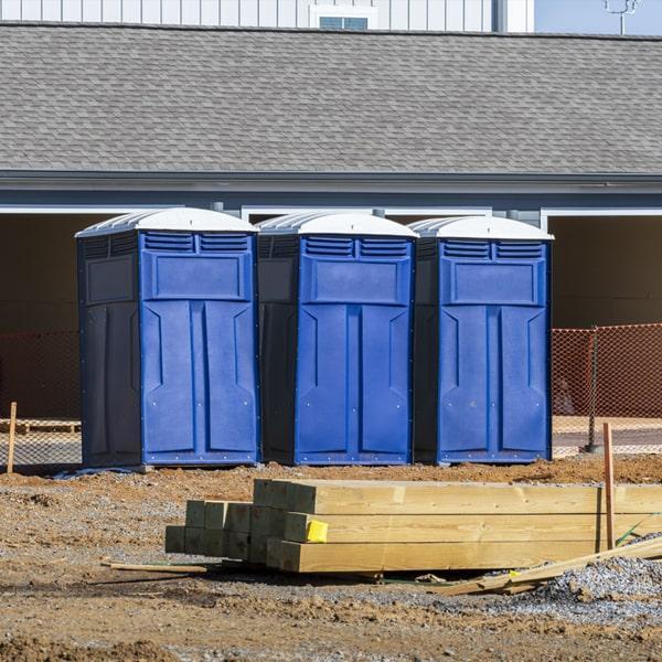 Heavy-duty construction site porta potty in Eau Claire, Wisconsin